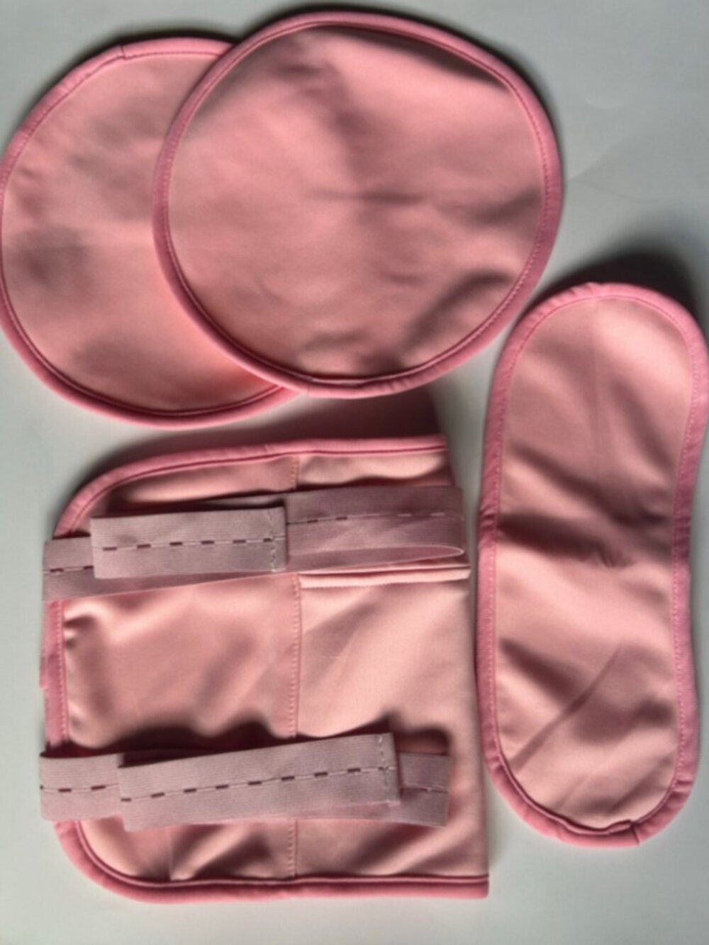 NEW Castor Oil Pack Wrap Set Pink White